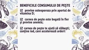 Beneficii ale consumului de peste
