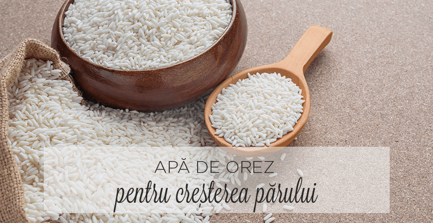Apa de orez pentru ingrijirea parului